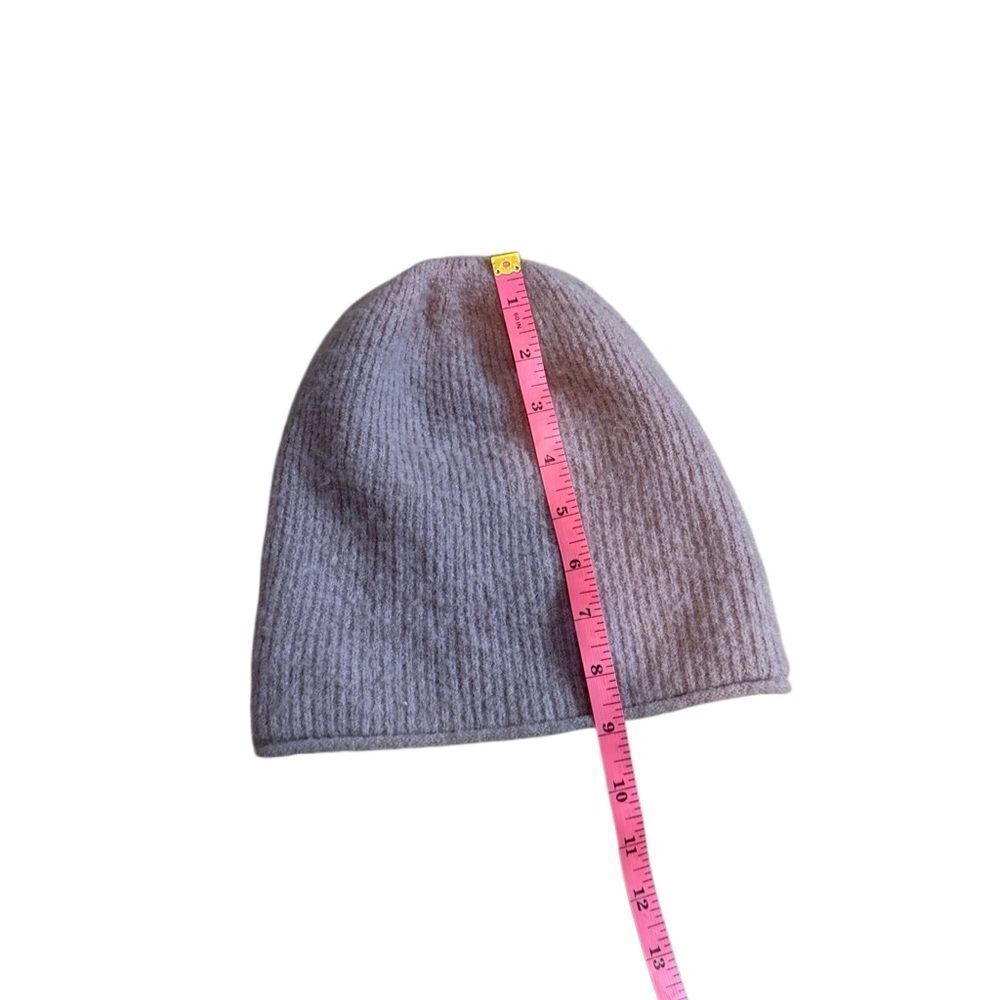 Madewell Coziest Yarn Wool Blend Knit Pink Beanie One Size - Picture 4 of 5